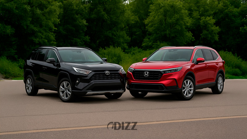 Compara Toyota RAV4 vs Honda CR-V 2025 en precio, espacio y equipamiento.