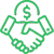 Ícono crédito automotriz verde