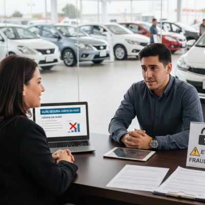 Guía completa sobre crédito automotriz sin buro en México: opciones reales, riesgos, requisitos y cómo evitar estafas si estás en Buró.