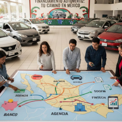  Mapa completo del financiamiento automotriz en México: bancos, agencias, SOFOM y fintech