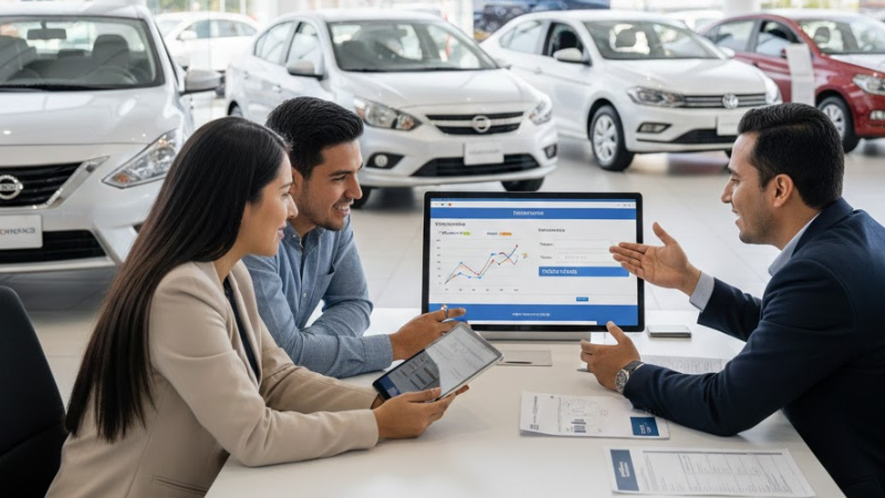 Compara ofertas de financiamiento automotriz y utiliza simuladores oficiales antes de tomar una decisión
