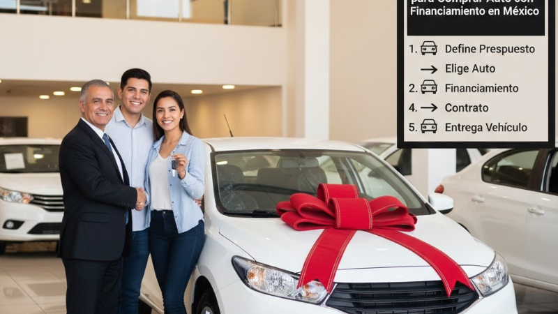Auto con financiamiento: ruta paso a paso para comprar en México